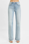 RISEN Full Size Run High Rise Straight Jeans - women's bottoms at Lola Mariee boutique