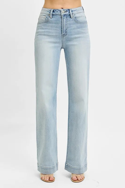 RISEN Full Size Run High Rise Straight Jeans - women's bottoms at Lola Mariee boutique