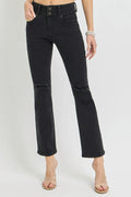 RISEN Full Size High Rise Wide Waistband Ankle Bootcut Jeans - women's shoes at Lola Mariee boutique