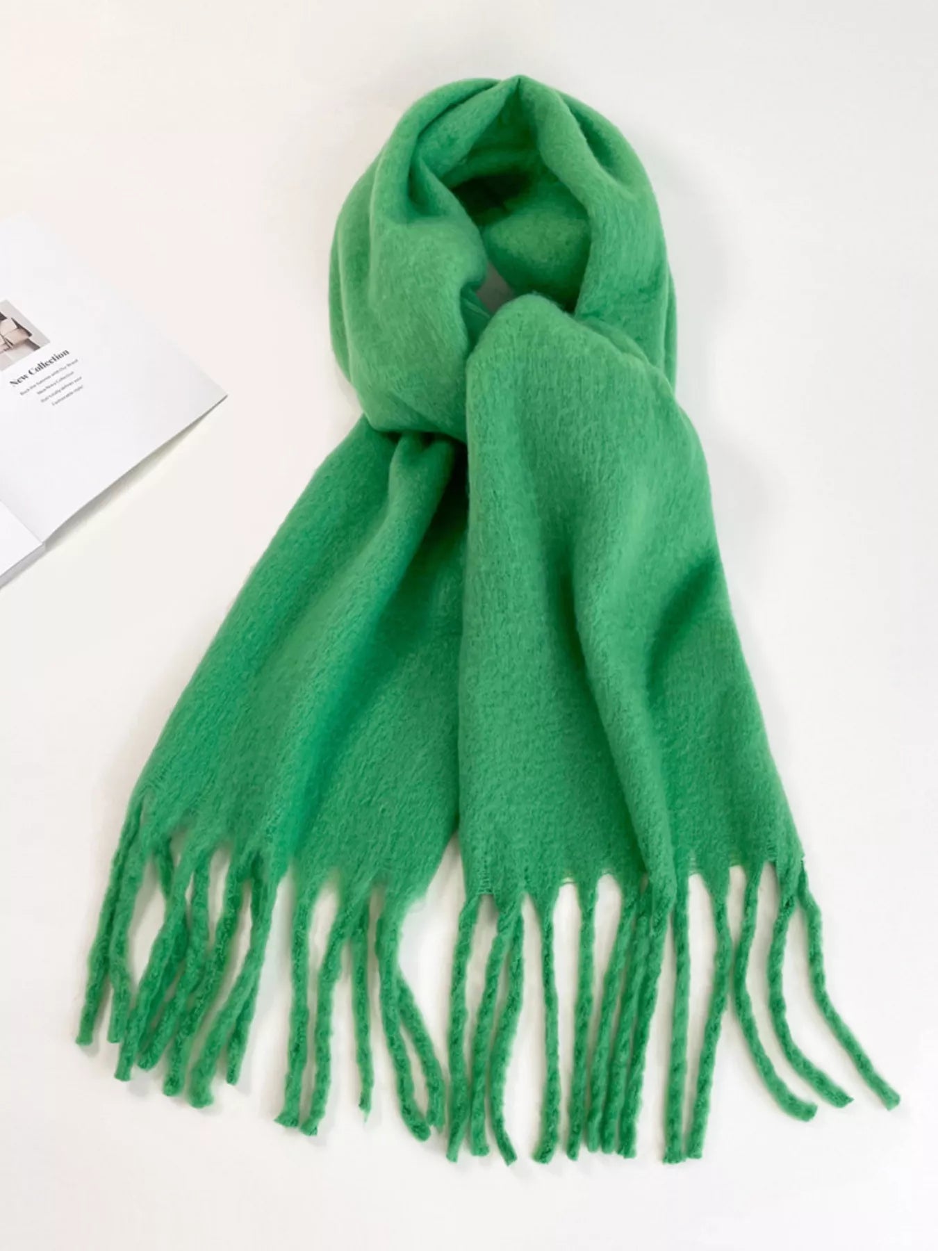 Fringe Hem Soft Winter Scarf | Lola Mariee