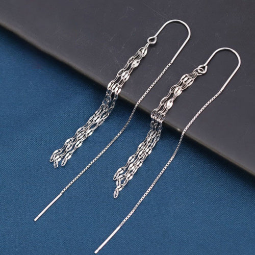925 Sterling Silver Threader Earrings | Lola Mariee