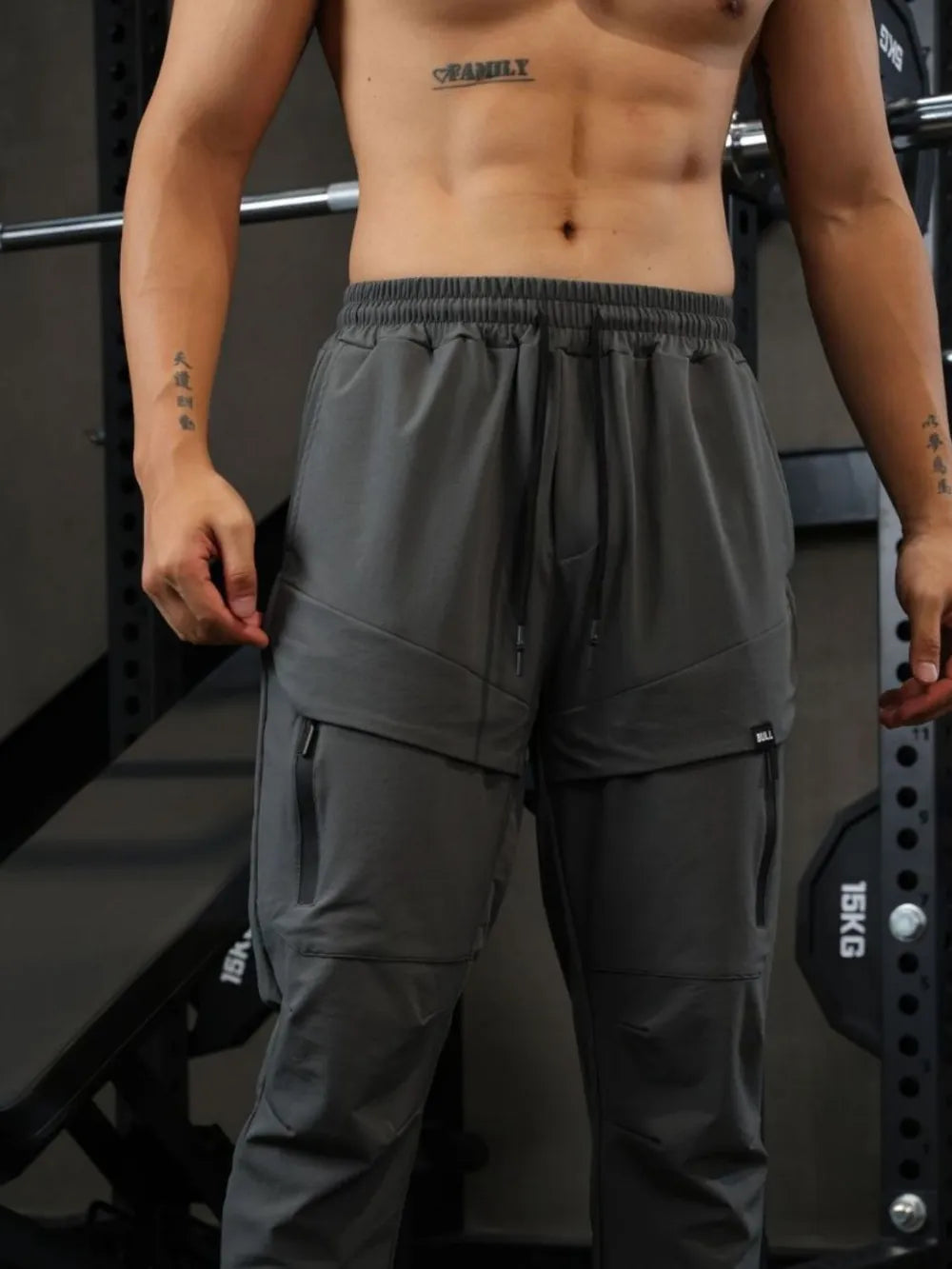 Men's Drawstring Joggers with Pockets – view 4 | Lola Mariee