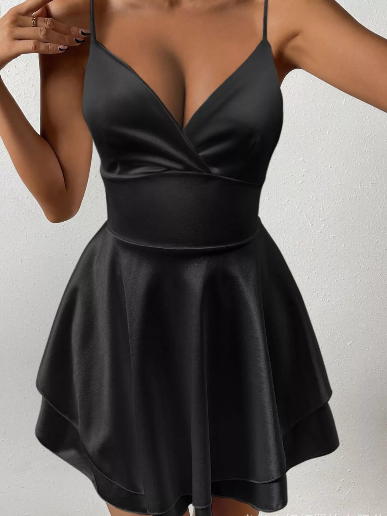 Tie Back Layered Cami Dress – view 10 | Lola Mariee