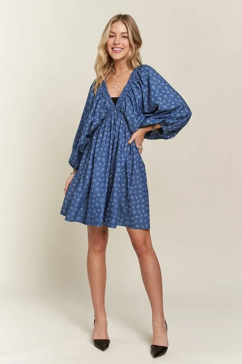ADORA Batwing Sleeves Floral Dress | Lola Mariee
