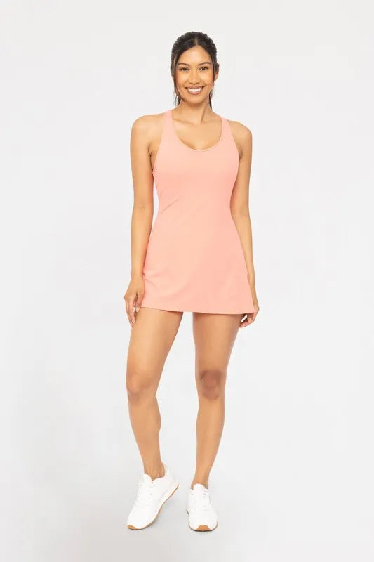 MONO B Twist Racerback Fit-and-Flare Dress - women's dress at Lola Mariee boutique