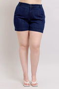 Judy Blue Plus Size High Waist Denim Shorts - women's bottoms at Lola Mariee boutique