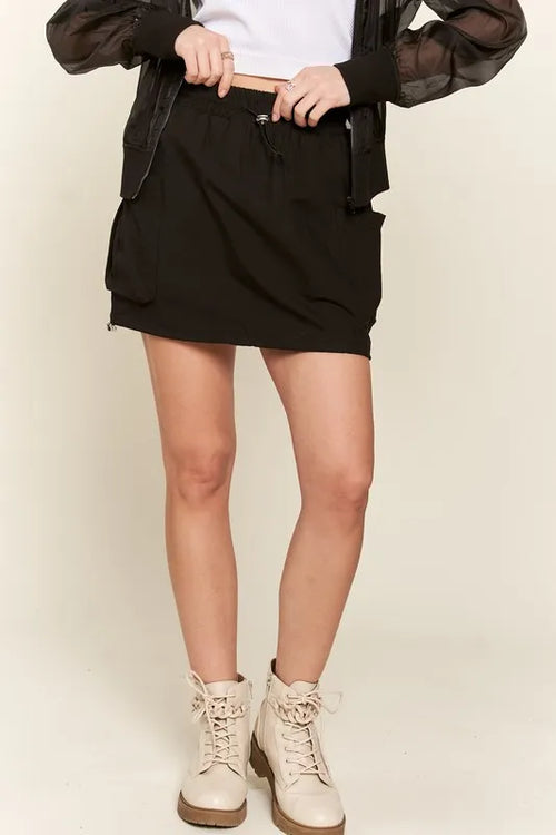 ADORA Drawstring Skort with Pockets | Lola Mariee