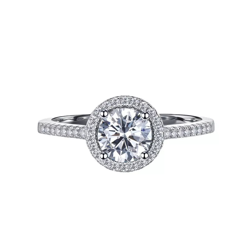 1 Carat Moissanite 925 Sterling Silver Ring – view 5 | Lola Mariee
