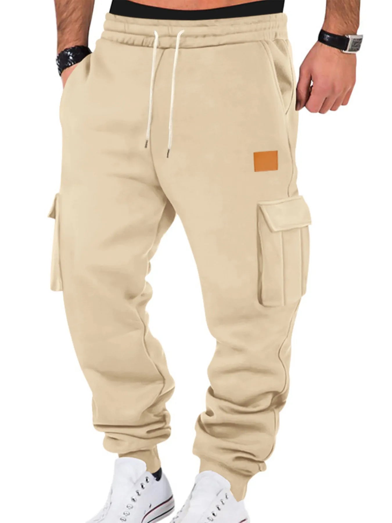 Men's Full Size Drawstring Cargo Jogger Pants Plus Size | Lola Mariee