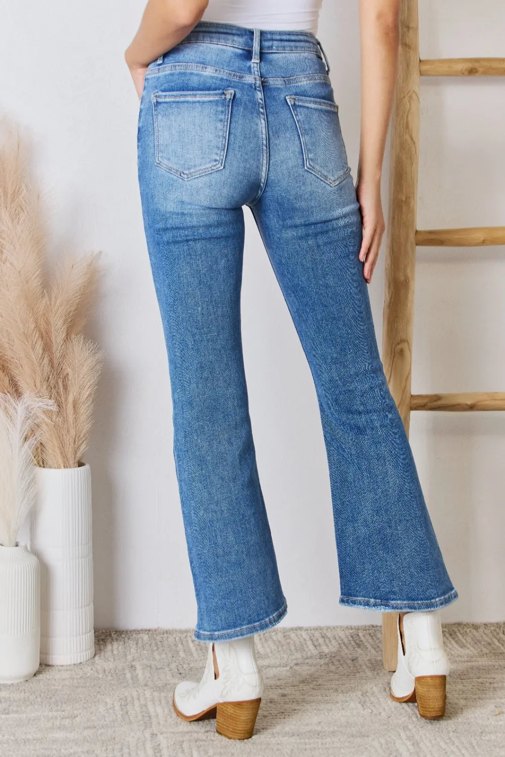 RISEN Full Size High Rise Ankle Flare Jeans - LOLA MARIEE | Lola Mariee