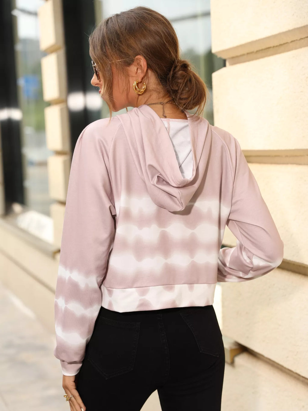 Drawstring Raglan Sleeve Hoodie - Trendsi | Lola Mariee