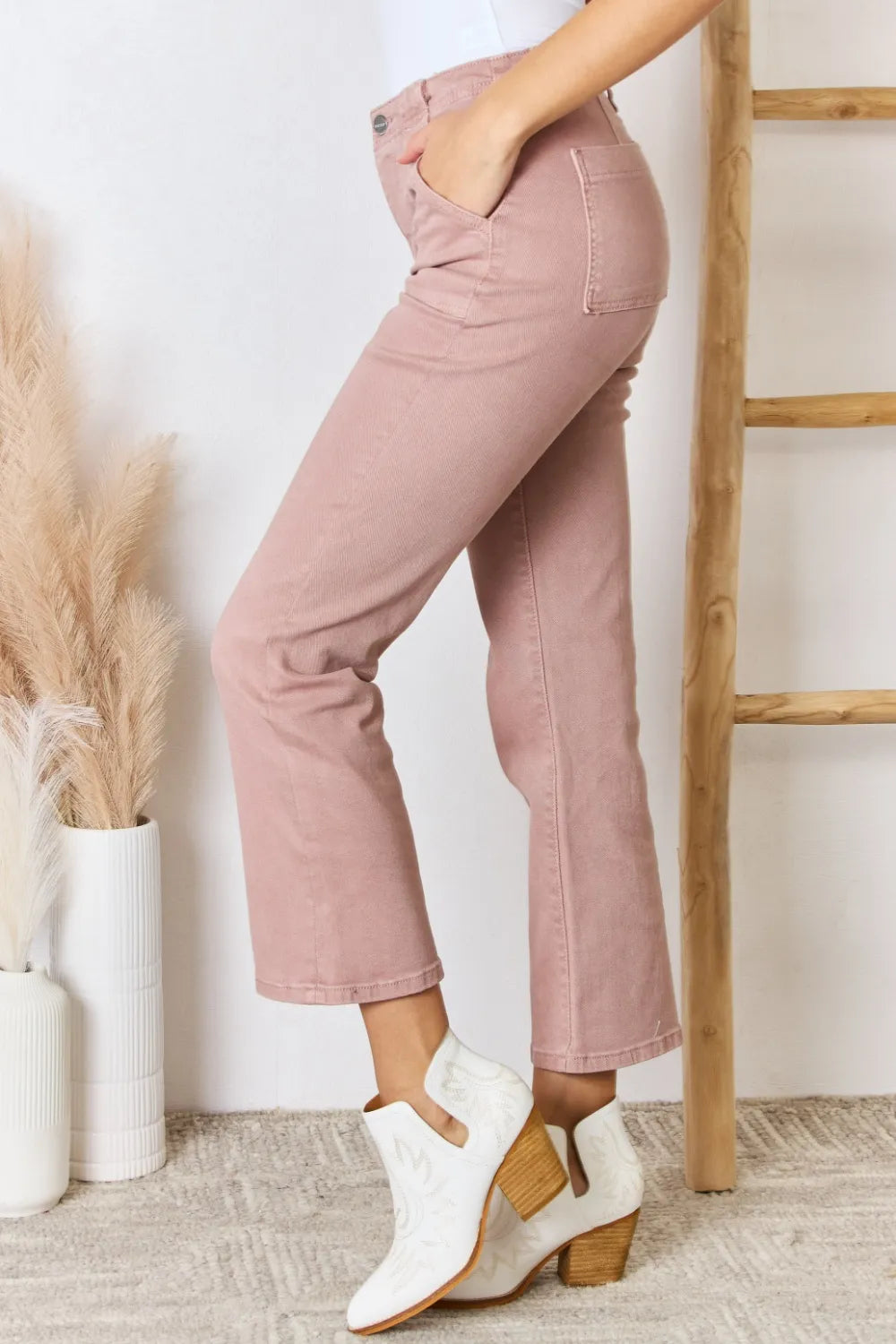 RISEN Full Size High Rise Ankle Flare Jeans - LOLA MARIEE | Lola Mariee