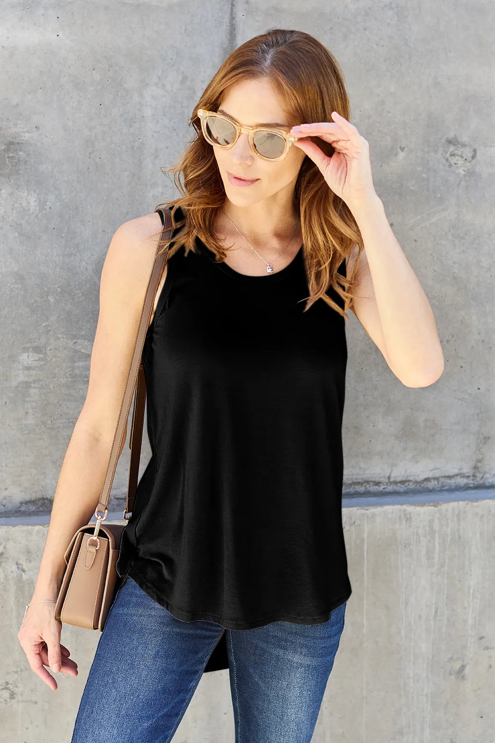 Basic Bae Bamboo Full Size Round Neck Tank – view 7 | Lola Mariee