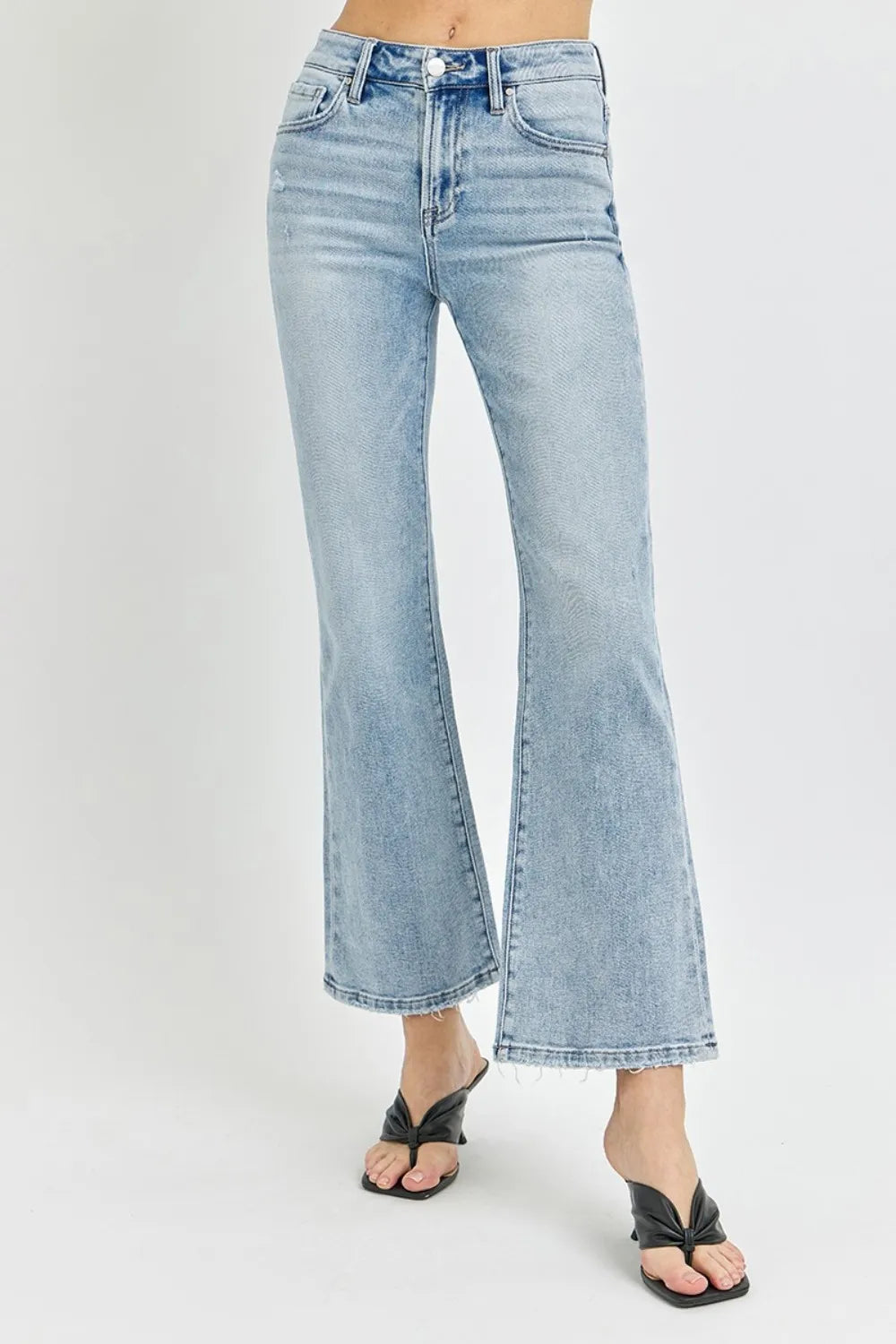 RISEN Full Size High Rise Ankle Flare Jeans - LOLA MARIEE | Lola Mariee