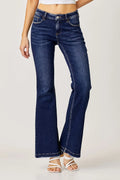 RISEN Full Size Low Rise Flare Jeans - women's bottoms at Lola Mariee boutique