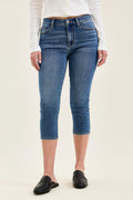 Judy Blue Mid-Rise Stretch Capri Jeans - Trendsi | Lola Mariee