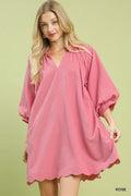 Umgee Textured Pocket Mini Dress - Trendsi | Lola Mariee