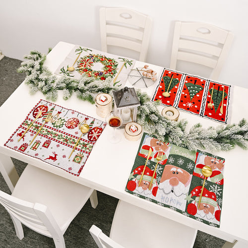 Assorted 2-Piece Christmas Placemats – view 2 | Lola Mariee