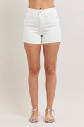 Judy Blue Full Size High-Waisted Slim Short Plus Size - Trendsi | Lola Mariee