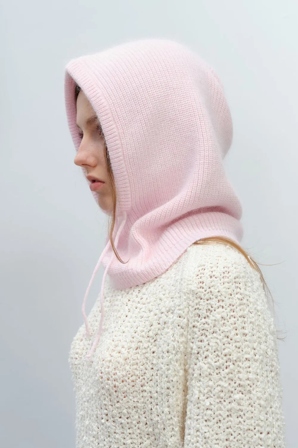 Drawstring Solid Color Thermal Knit Hat – view 8 | Lola Mariee