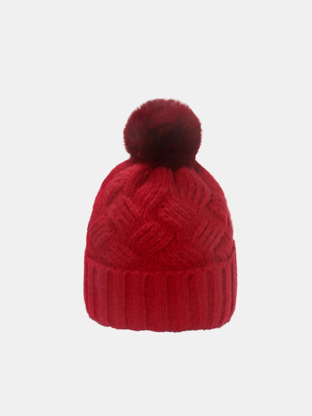 Roll Rim Cable-Knit Hat – view 7 | Lola Mariee