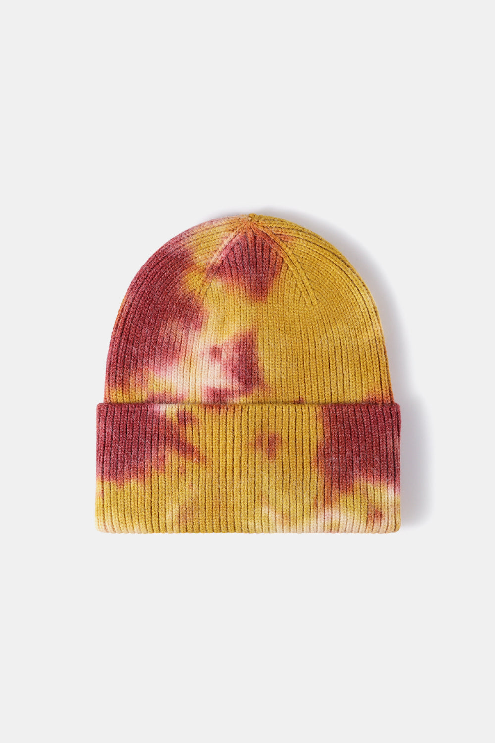 Tie-Dye Cuffed Rib-Knit Beanie Hat | Lola Mariee