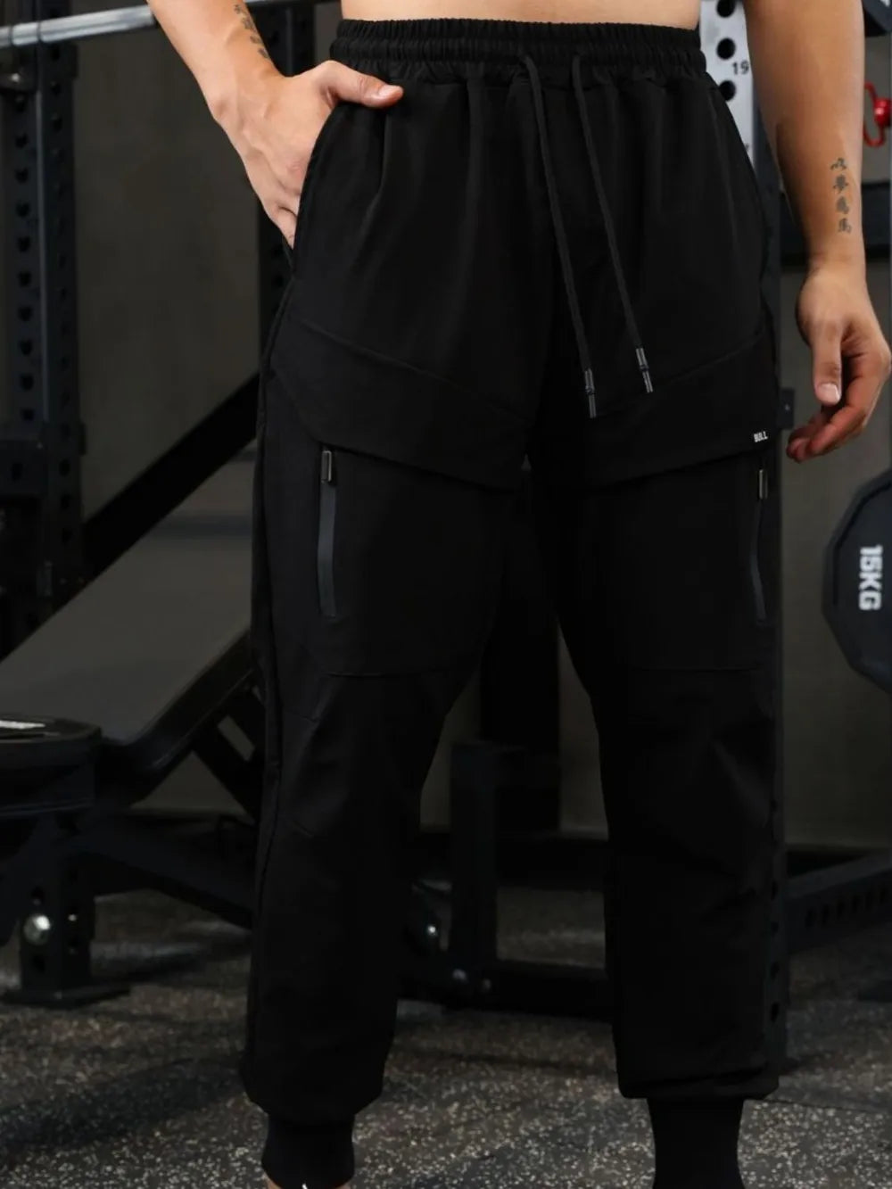 Men's Drawstring Joggers with Pockets – view 5 | Lola Mariee