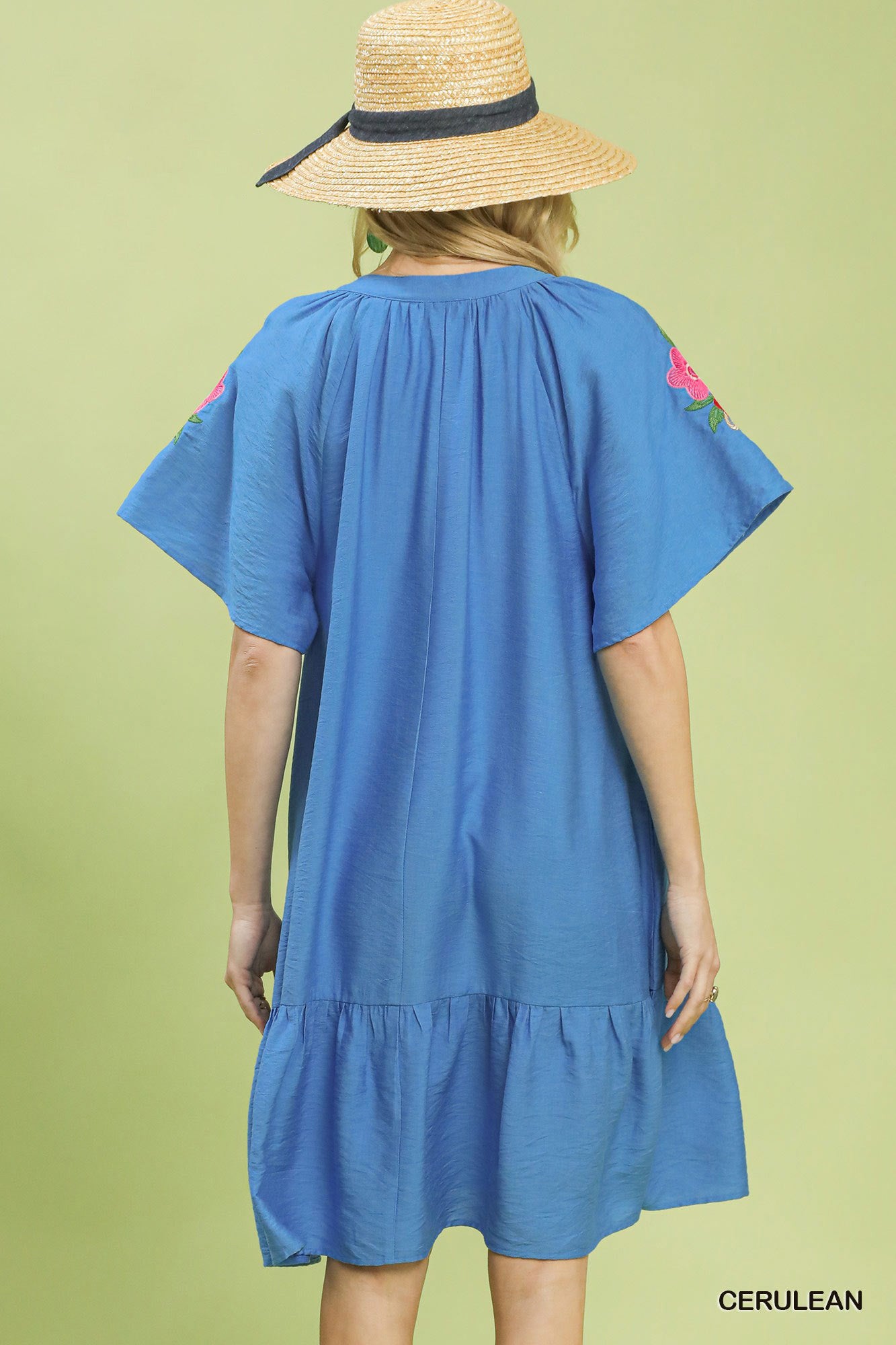 Umgee Embroidered Shoulder Dress - Trendsi | Lola Mariee