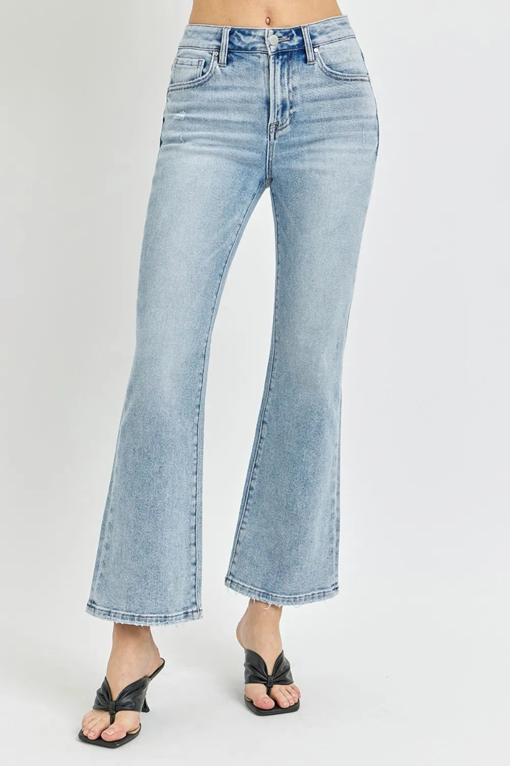 RISEN Full Size High Rise Ankle Flare Jeans - LOLA MARIEE | Lola Mariee