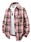 Men's Full Size Plaid Button Up Shirt Plus Size - women's top at Lola Mariee boutique