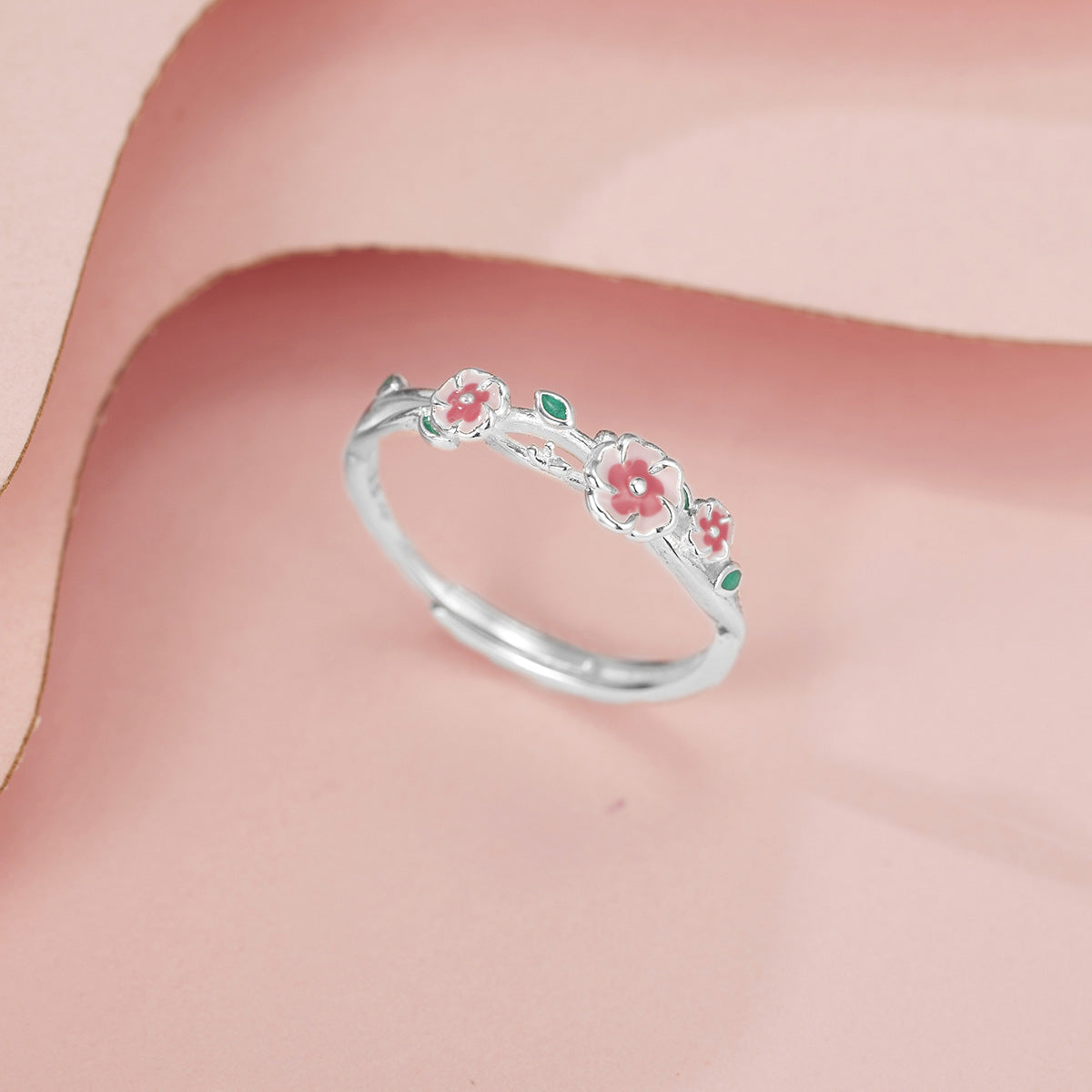 925 Sterling Silver Flower Ring – view 3 | Lola Mariee