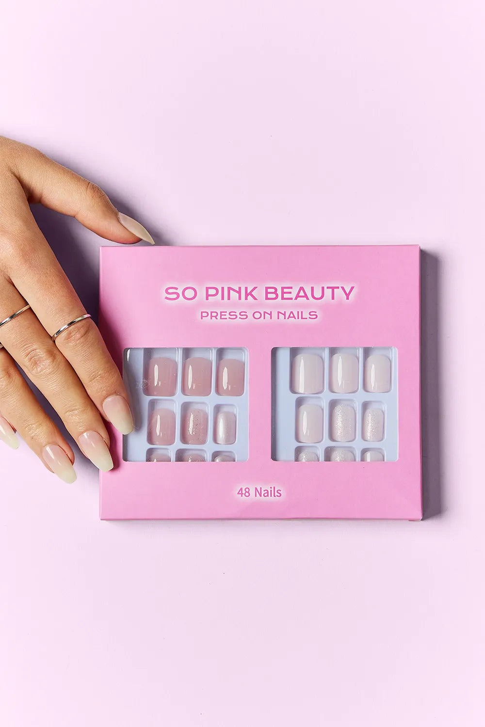 SO PINK BEAUTY Press On Nails 2 Packs - women's fashion at Lola Mariee boutique