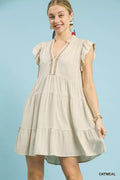 Umgee Linen Tiered Baby Doll Dress - Trendsi | Lola Mariee
