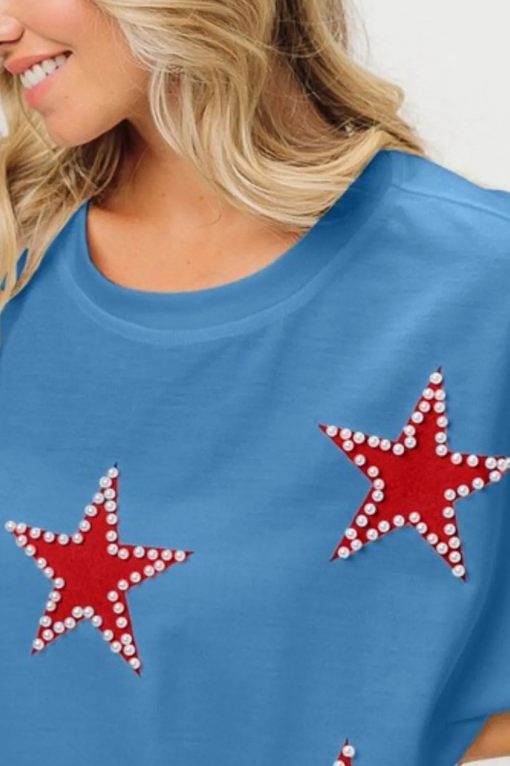 BiBi Fourth Of July Terry T-Shirt - Trendsi | Lola Mariee