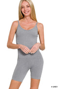 Zenana Ribbed Seamless Bodysuit - women's top at Lola Mariee boutique