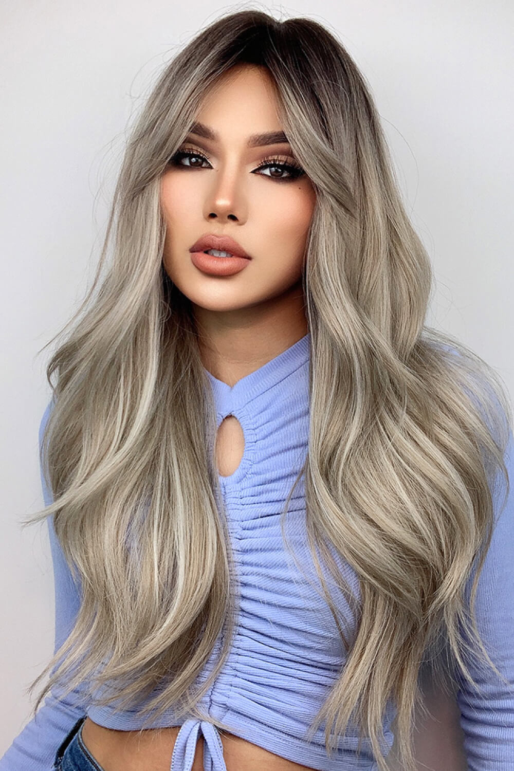 Full Machine Long Wave Wigs 26'' - Trendsi | Lola Mariee