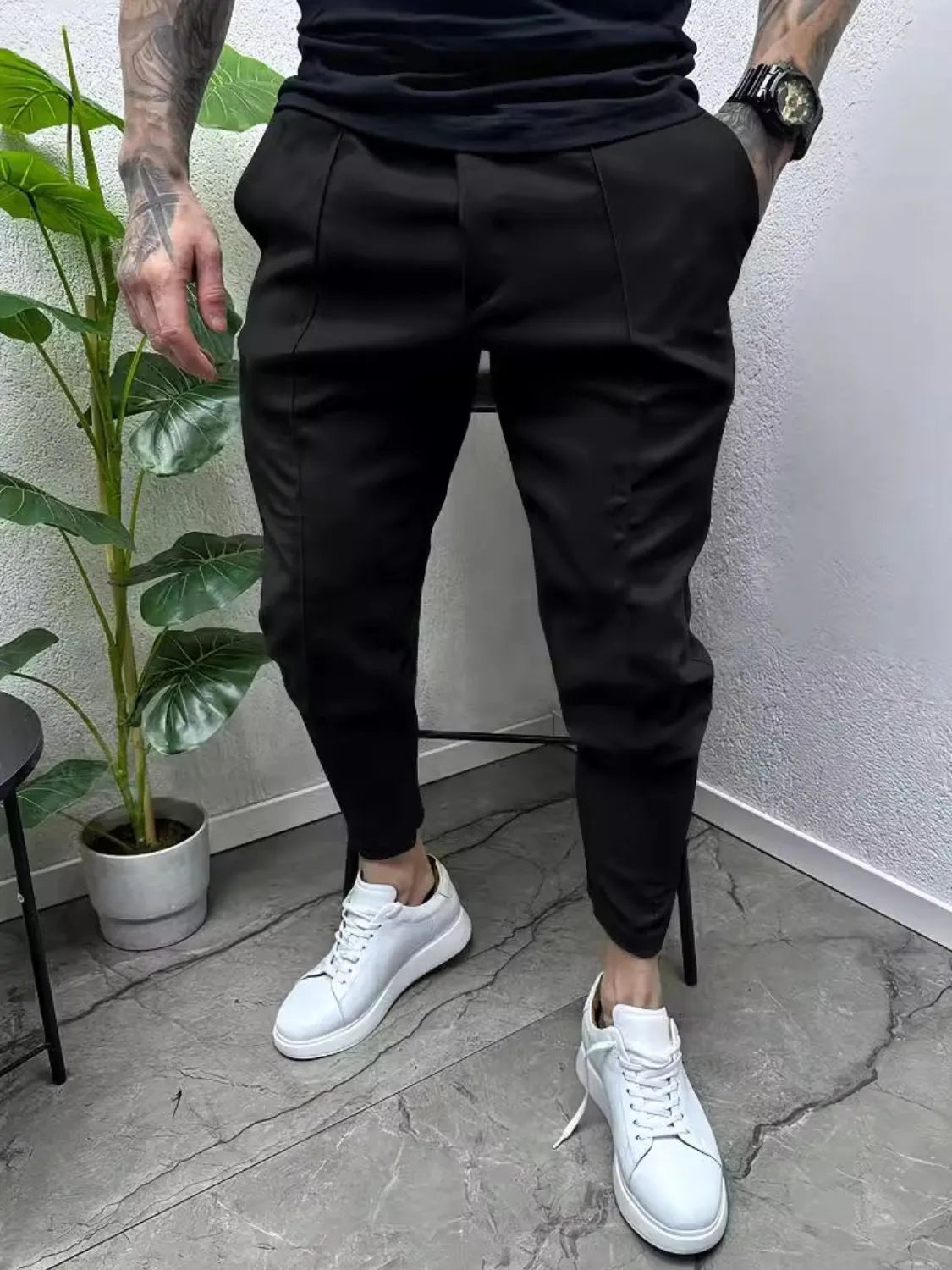 Men's Full Size Pockets Joggers Plus Size – view 2 | Lola Mariee
