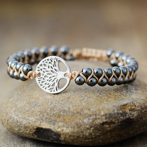 Alloy Natural Stone Braided Bracelet | Lola Mariee