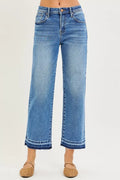 RISEN Full Size Slouchy Cropped  Boyfriend Jeans Plus Size - women's top at Lola Mariee boutique