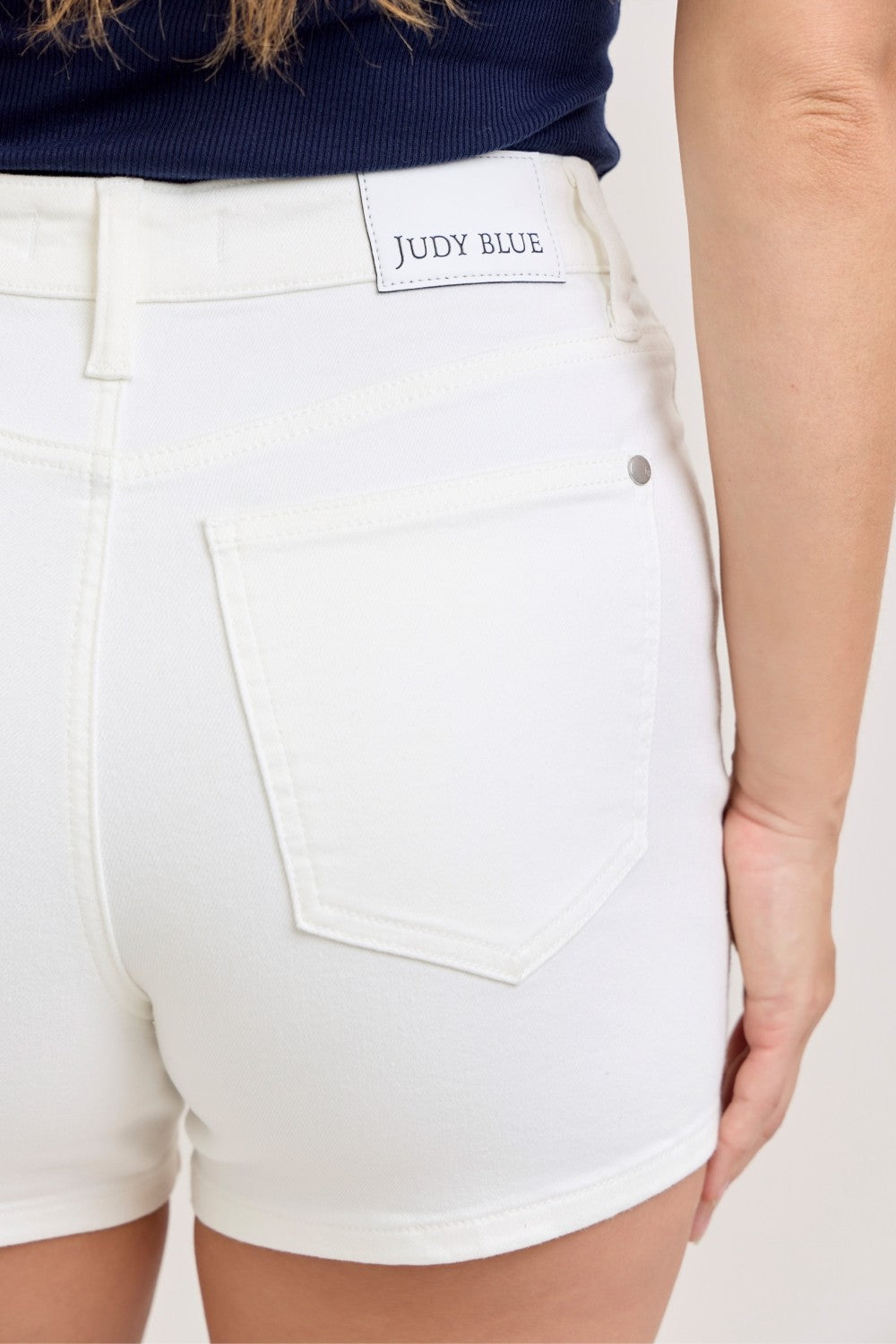 Judy Blue Full Size High-Waisted Slim Short Plus Size - Trendsi | Lola Mariee