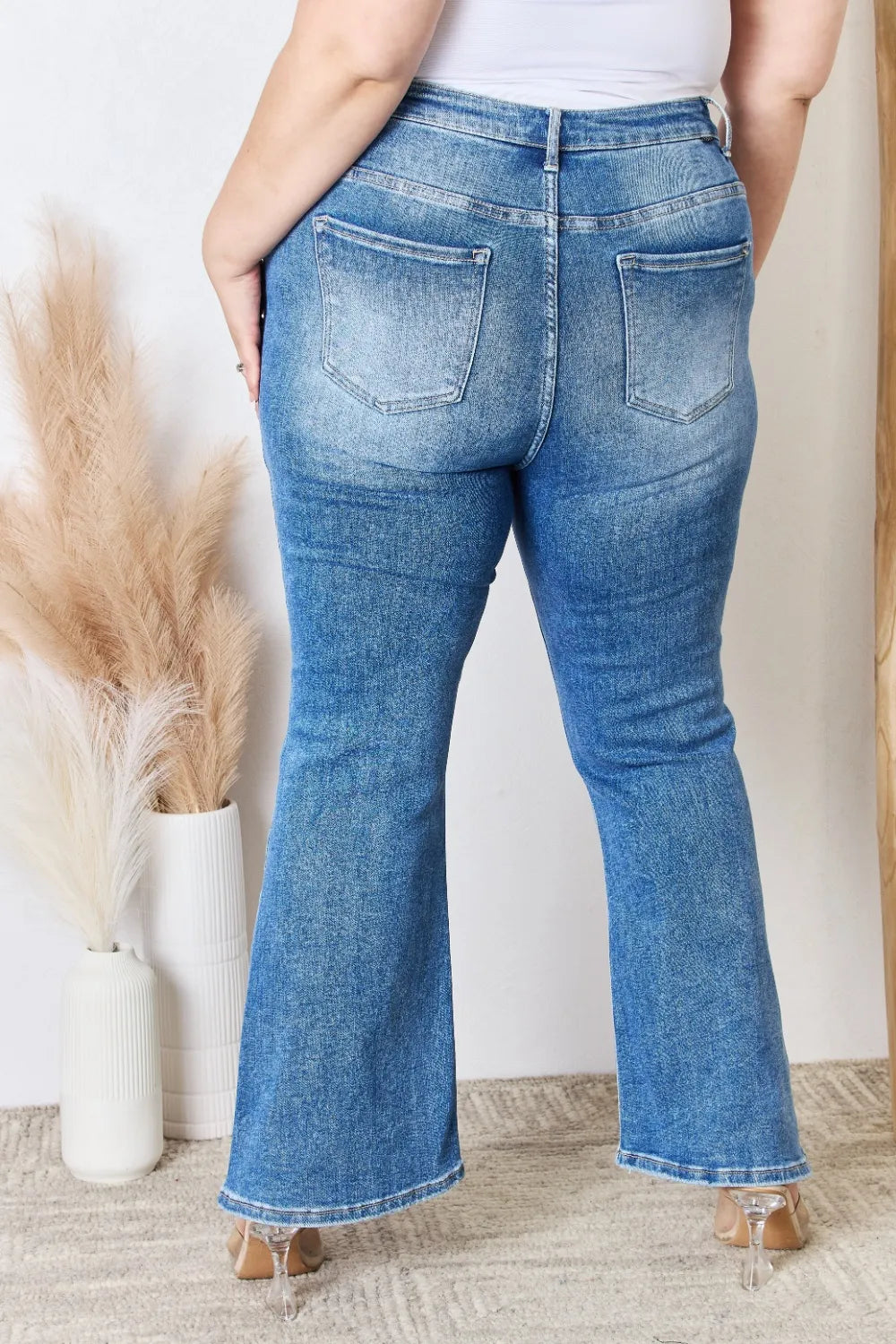 RISEN Full Size High Rise Ankle Flare Jeans - LOLA MARIEE | Lola Mariee