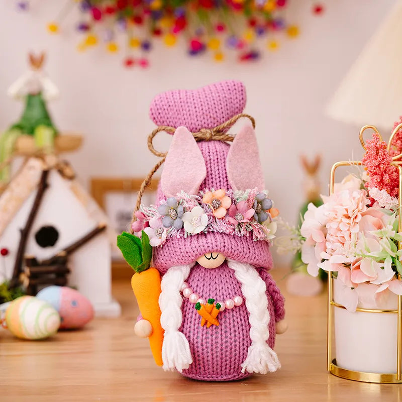 Easter Knit Faceless Doll – view 6 | Lola Mariee