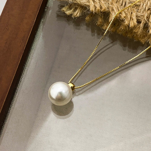 925 Sterling Silver Pearl Pendant Necklace – view 2 | Lola Mariee