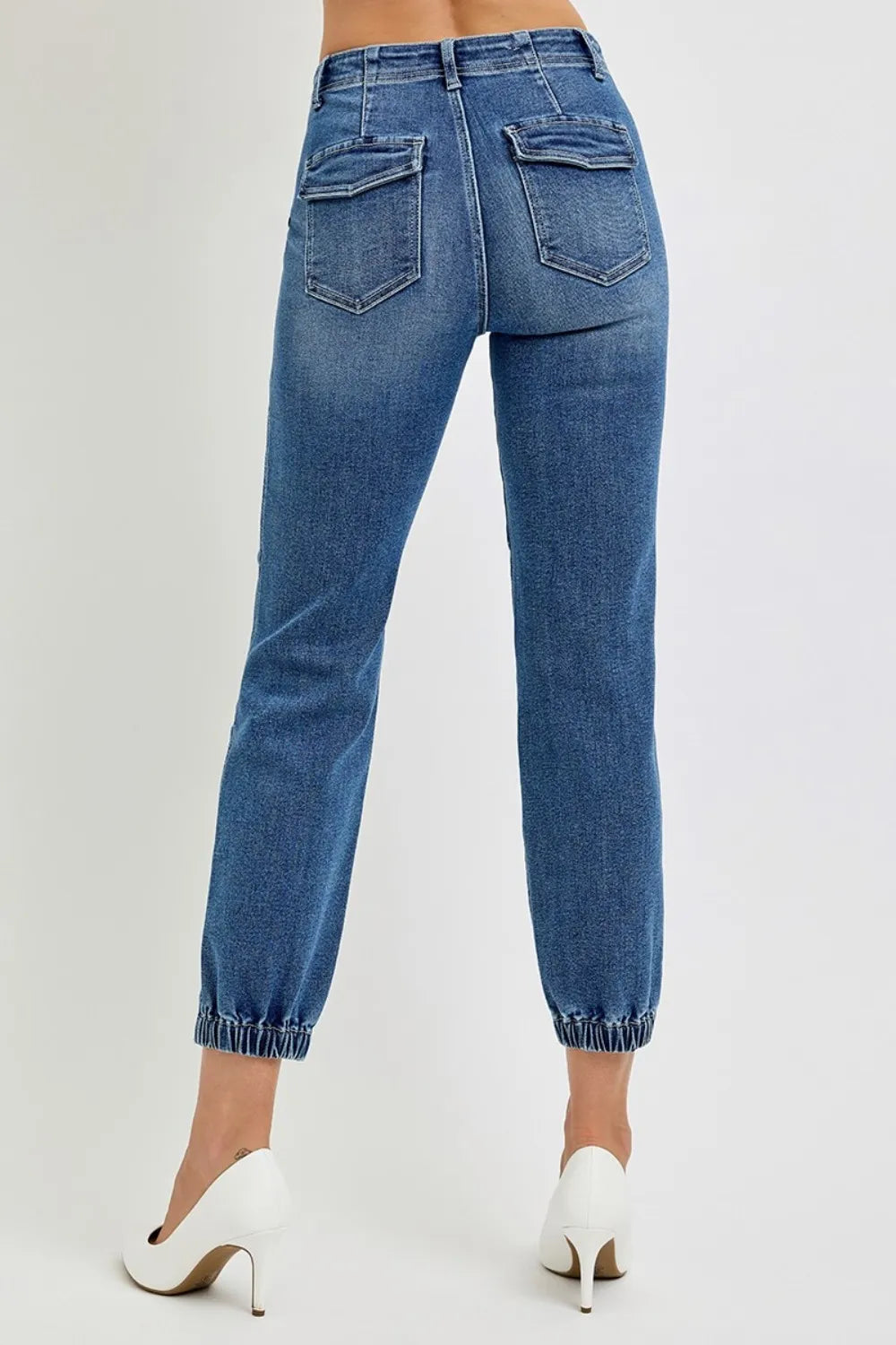RISEN Full Size High Rise Ankle Jogger Jeans - LOLA MARIEE | Lola Mariee