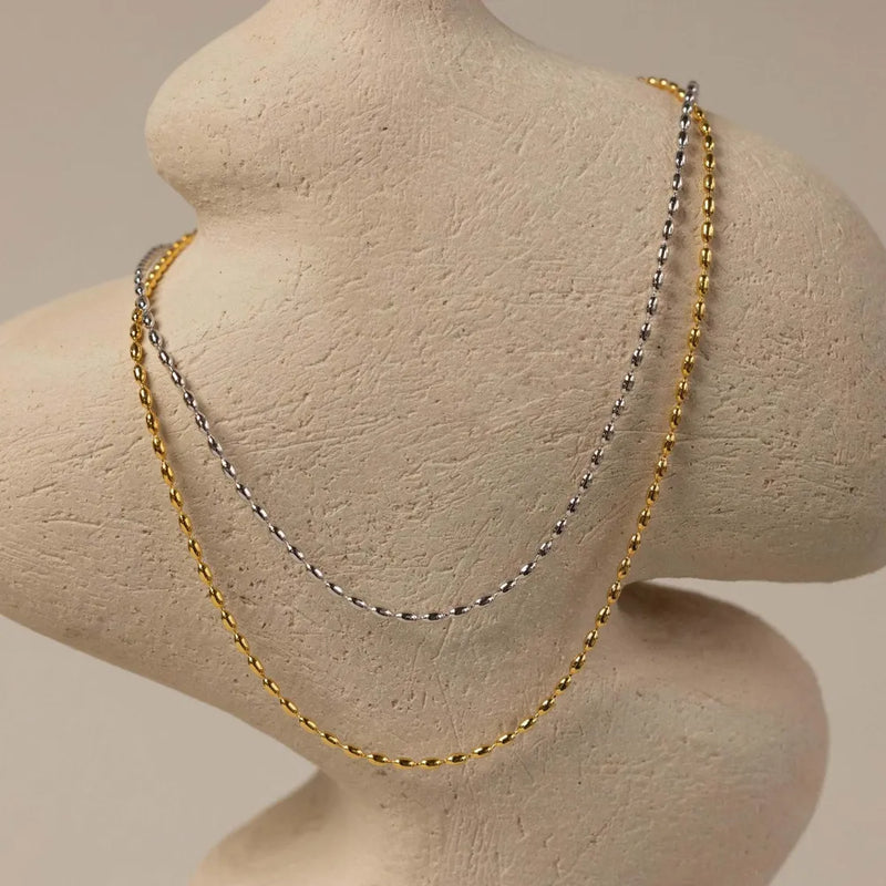 Titanium Steel Beaded Necklace | Lola Mariee