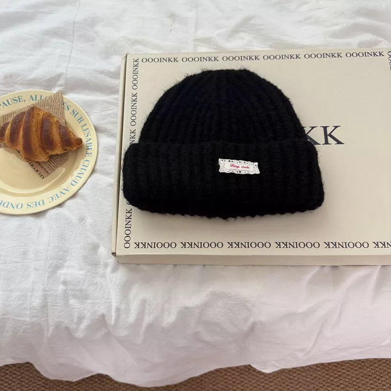 Warm Knitted Beanie Hat – view 6 | Lola Mariee