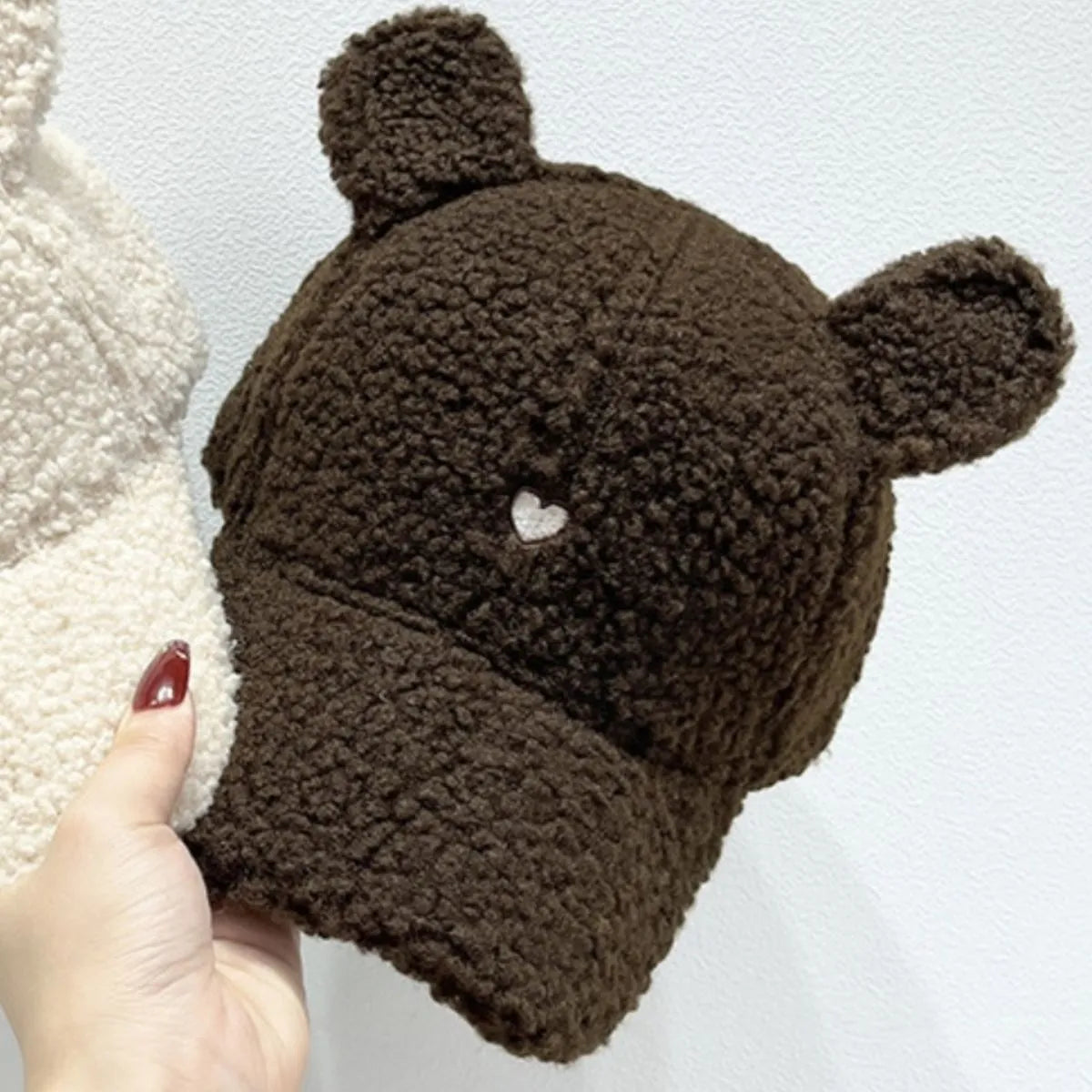 Cute Fluffy Bear Ears Winter Hat – view 9 | Lola Mariee