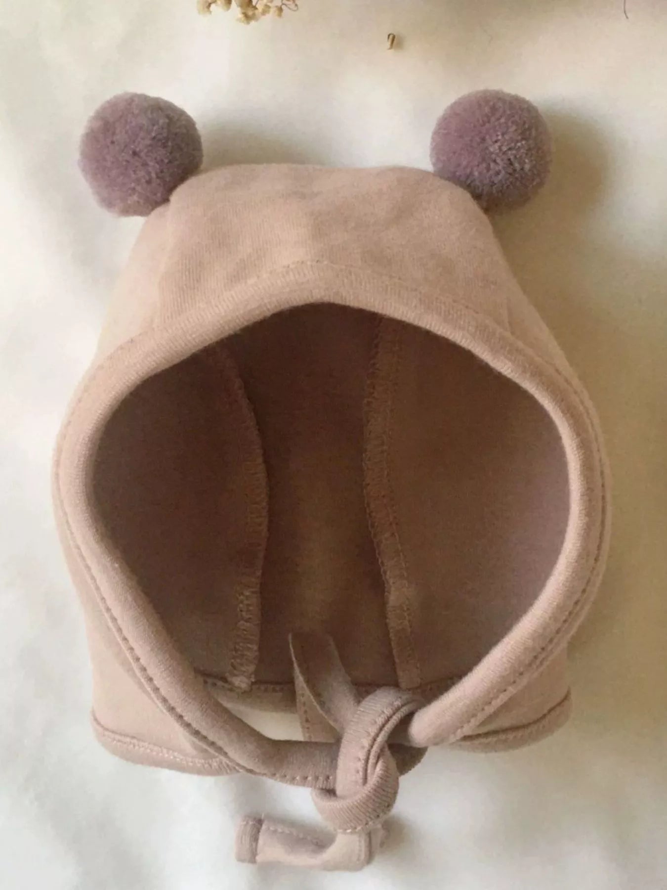 Children's Bear Pom-Pom Hat – view 4 | Lola Mariee