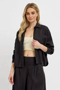 RISEN Button Down Long Sleeve Shirt - LOLA MARIEE | Lola Mariee
