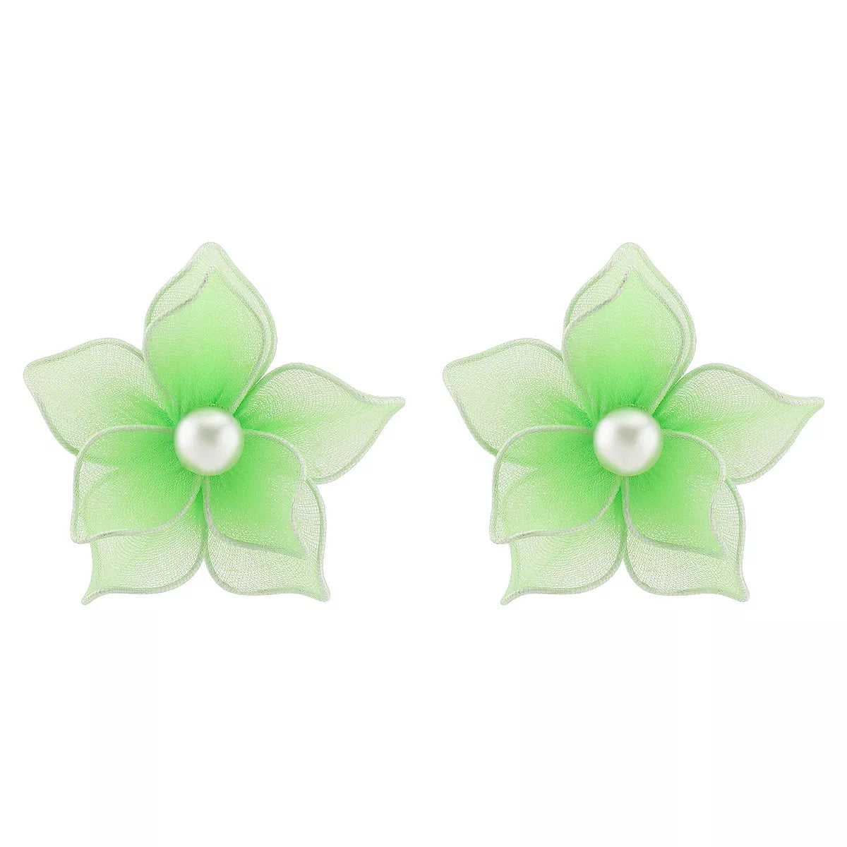 Flower Pearl Stud Earrings – view 10 | Lola Mariee